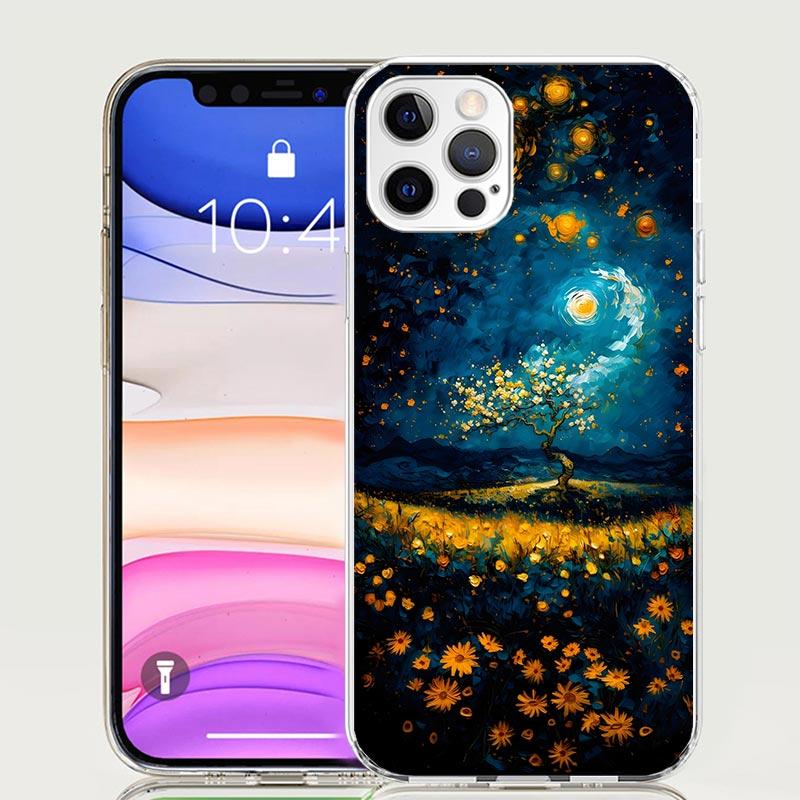 Чехол для телефона «Звездная ночь» Ван Гога для iPhone 17 Air 16 15 Plus 11 14 Pro Max 13 Mini 12 7 8 + SE Узорный художественный персонализированный чехол