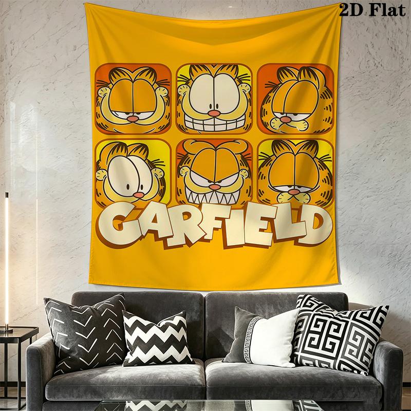 Garfield'S Quirky Adventures Unfolded Tapestry Wallmounted Background Cloth Background Wall Hanging Cloth Homestay Soft Decoration Tapestry