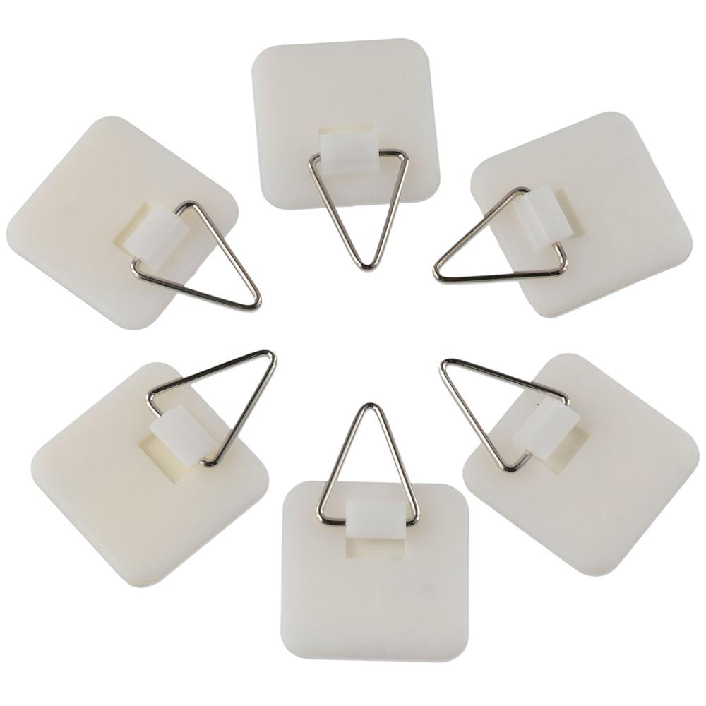 Pcs Sticky Plastic Vertical Adhesive Plate Hanger Plate Holders Picture Hangers Photo Frame Hangers