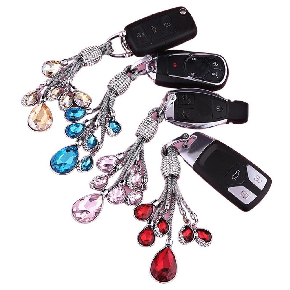 Украшение упаковки, брелок для ключей с каплями воды, брелок для ключей со стразами, подвеска для ключей с кристаллами