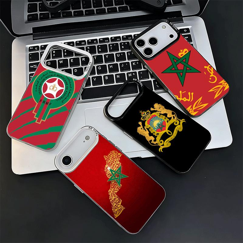 Morocco Flag Shockproof Phone Case for iPhone 17 Air 16 16E 15 Pro Max 14 Plus 13 Mini 12 Back Cover Anti Fall Fundas