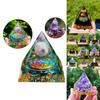 Amethyst Pyramid Crystal Healing Orgonite Chakra Energy Home Decor With Unique Handmade Design