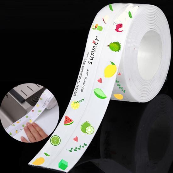 Caulk Tape Self-Adhesive Waterproof Sealant Strip Floor Peel And Stick Caulking Shower Wall Tile