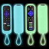 Luminous Silicone Remote Control with Rope Suitable for TCL Hisense Roku TV Remote Control Cover Case Home Supply