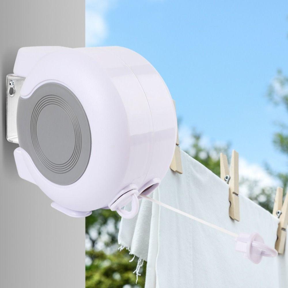 Adjustable Retractable Clothes Line Stable Clothes Drying Line Washing Landry Tool Outdoor Use