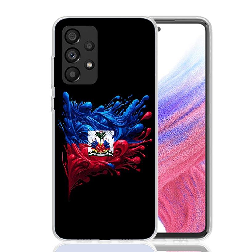 Haiti Haitian Flag Phone Case for Samsung Galaxy A17 A16 A15 A14 A13 A57 A56 A55 A54 A53 A37 A36 A35 A34 A33 A26 A25 A24 A23 Gal