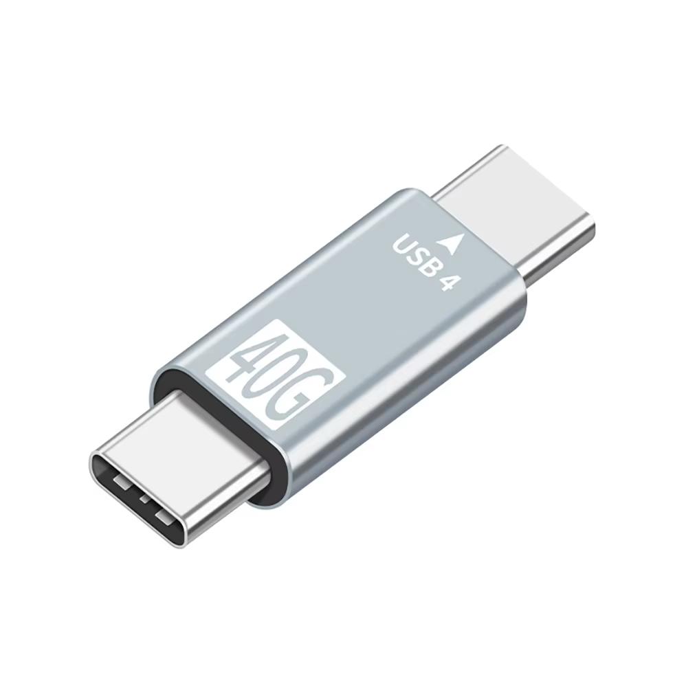 NNBILI USB4.0 40Gbps OTG Type C 90 Degree 100W 5A USB C to Type C Fast Charging Converter USB C Data Adapter For Macbook 8K60HZ 3