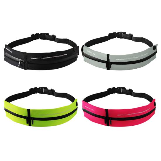 Спортивная поясная сумка с двойными карманами, большой вместимости, многофункциональная, водонепроницаемая, регулируемая сумка для хранения, портативный унисекс держатель для телефона, для бега