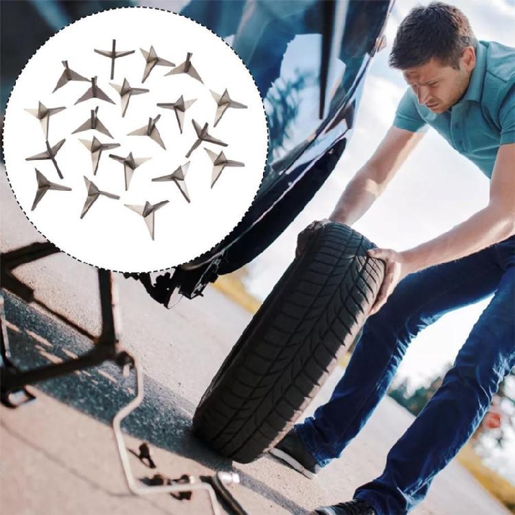 Скрытые Шипы из Углеродистой Стали Не для Кражи Гвозди для Прокола Шин Сильные устойчивые к ржавчине Шипы Быстрое Крепление для Автомобилей и Велосипедов