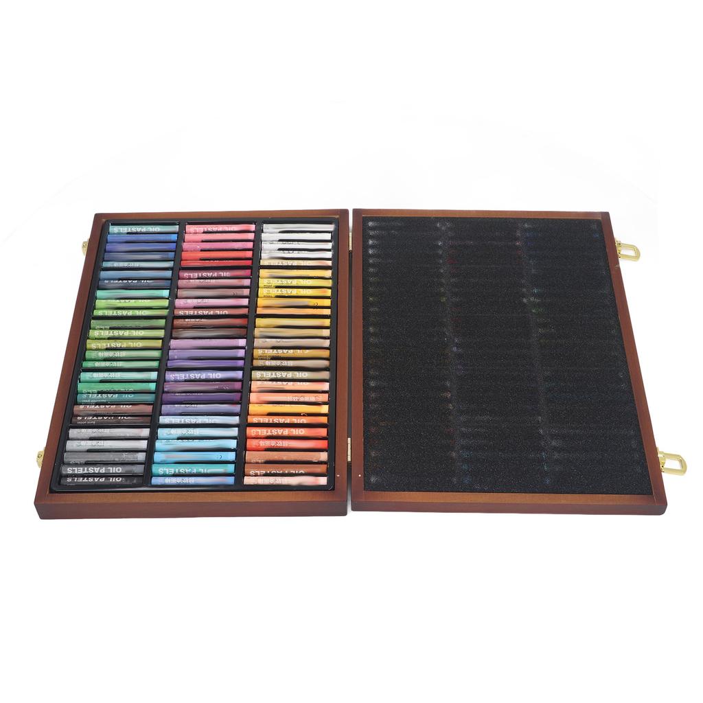 Oil Pastels 72 Color Strong Adhesion Multipurpose Portable Soft Oil Crayons for Drawing Painting