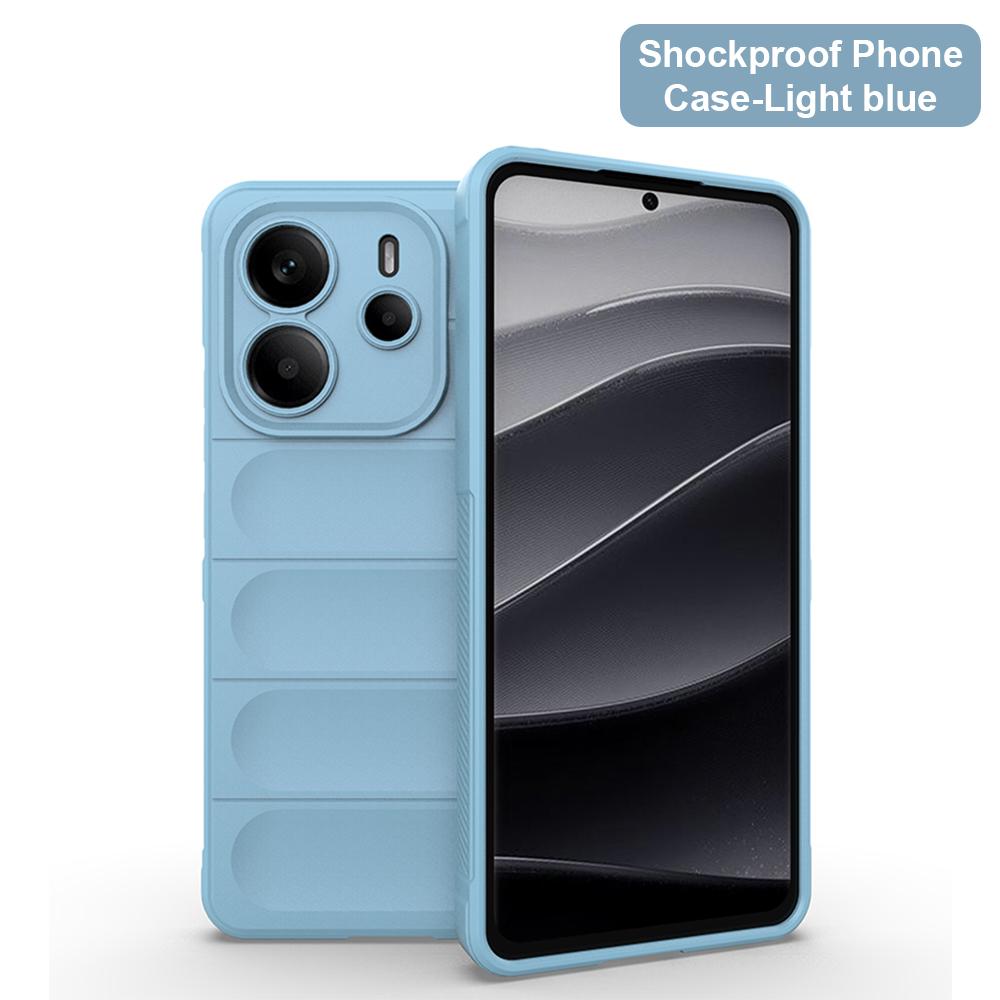 Жидкий силиконовый чехол для телефона для Xiaomi Redmi Note 15 Pro 5G 14 13 12 11 10 Pro 4G 15C 14C 13C 12C 10C Мягкая бронированная задняя крышка Funda