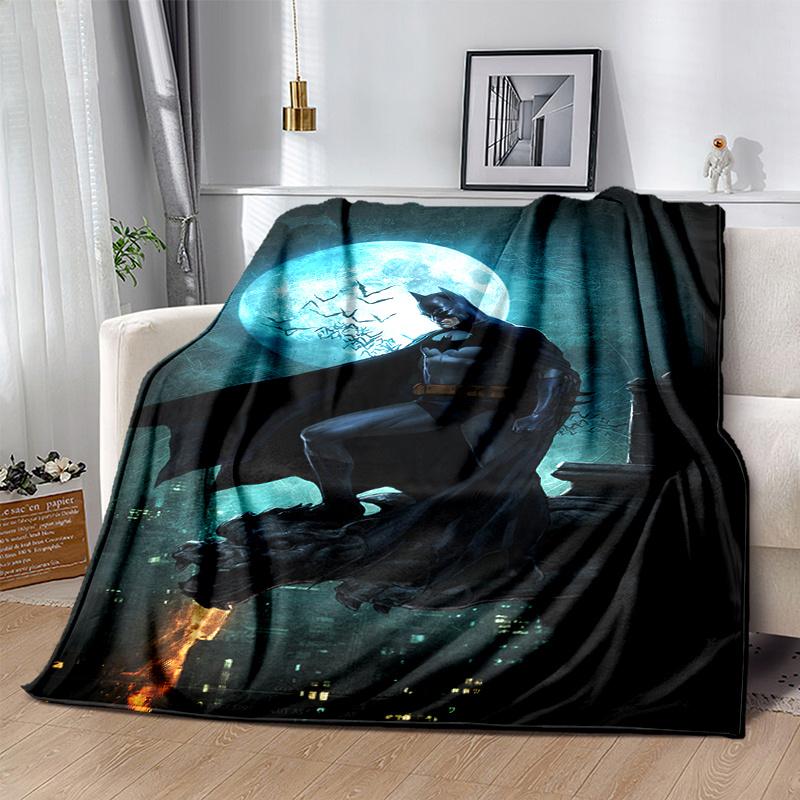Batman: Full Moon Night Poster PrintPrint Blanket, Soft Blanket For Sofa Office Bed And Travelling Daughter Birthday Gift esj351