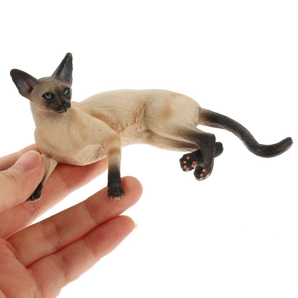 Cute Pet Cat Figures PVC Kids Toy Party Decoration Cat Animal Model Gift