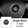 Car Steering Wheel Emblem Sticker Interior Accessories For Volkswagen GTI Polo Golf Passat Scirocco Beetle Tiguan Magotan