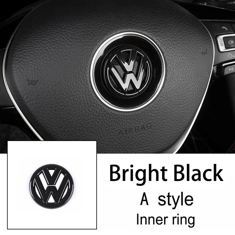 Car Steering Wheel Emblem Sticker Interior Accessories For Volkswagen GTI Polo Golf Passat Scirocco Beetle Tiguan Magotan