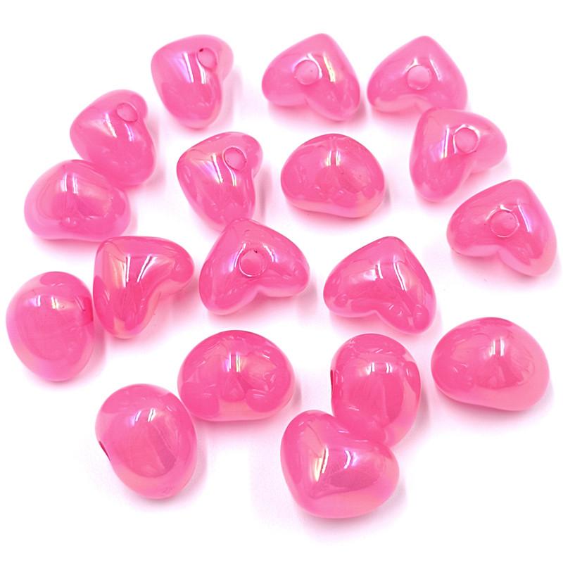 10 шт. желейного цвета акриловые одинарные глазки персиковое сердце пентаграмма свободные бусины кулон для браслета ожерелья серьги изготовление ювелирных изделий