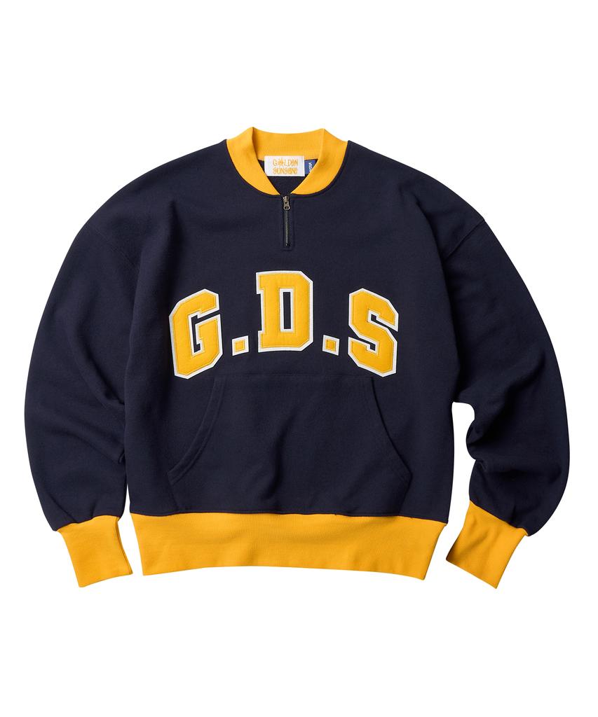 GOLDEN SUNSHINE G.D.S Round Half Zip-Up_Navy