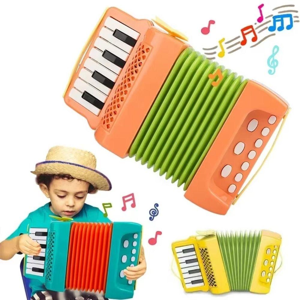 Grip Exercise Kids Accordion Toy Small Size Kids Music Instrument for Beginners