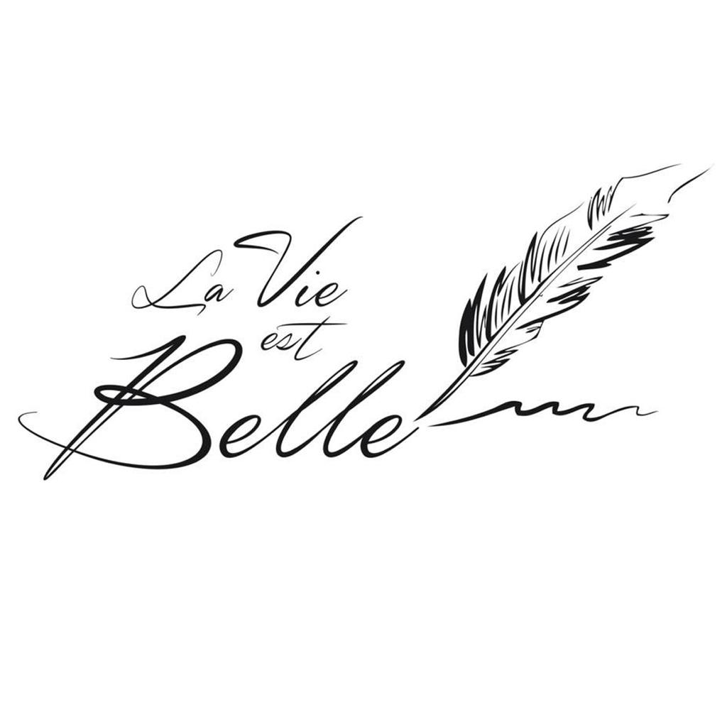 Les Trésors De Lily [Q4809] - Sheet of Stickers 'Messages' ('Life Is Beautiful') - 50x70 Cm