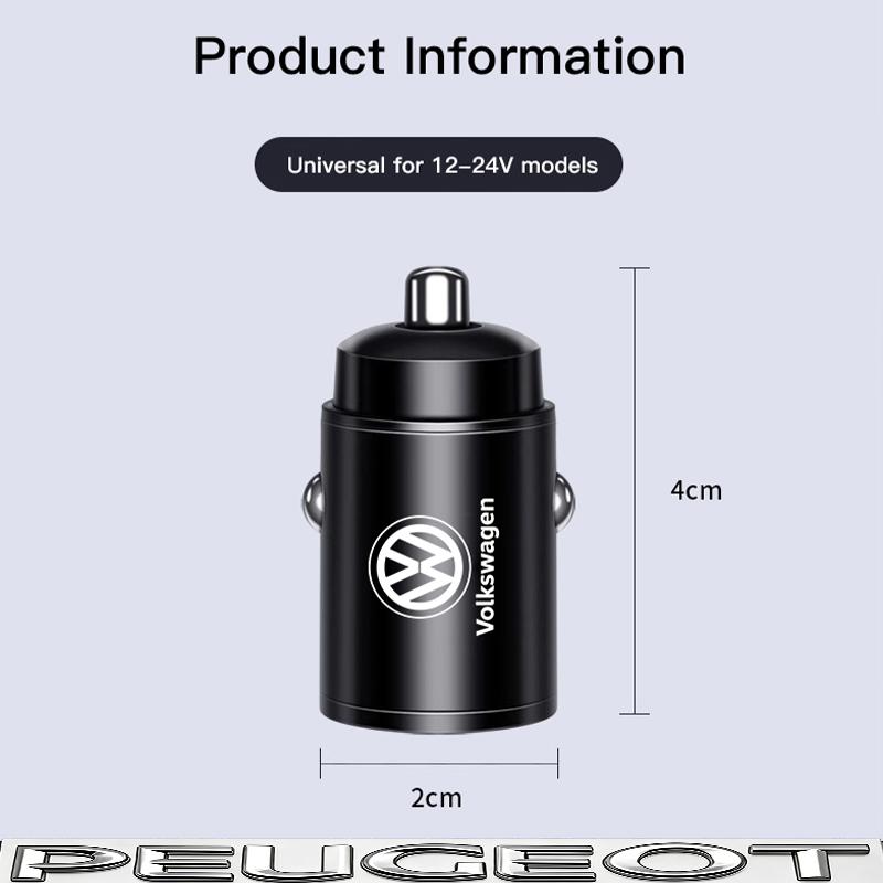 100W 1Pcs Car Charger Fast Charging Phone Charger Accessories For VW Golf Tiguan T-Roc Polo Passat ID.4 T-Cross ID.3 Taigo ID.7
