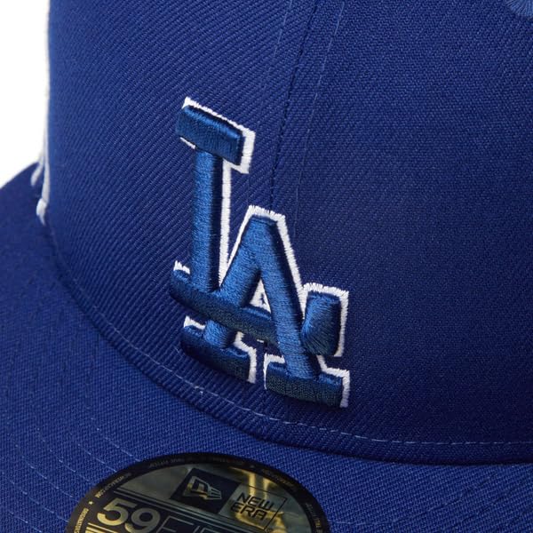 New Era 59FIFTY MLB Piping Los Angeles Dodgers Dark Royal Cap for Men, Size 7 58 (60.6cm) 14307687