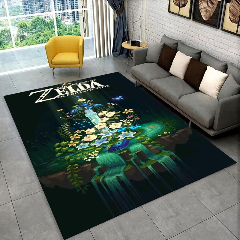Классическая игра Z-Zelda Мультяшный Линк Ковер Коврик для Игровой Комнаты Спальни Гостиной Дивана Домашнего Декора, Ковер для Детской Зоны Нескользящий Коврик для Пола
