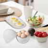 Multifunctional Egg Shape Microwave Egg Steamer Professional White Microwave Boiled Egg Maker Quick Egg Cooker Cooking Accessori