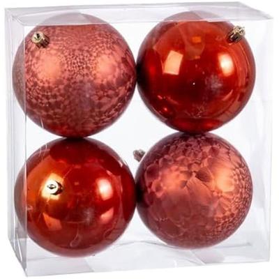 Рождественские шары - BIGBUY CHRISTMAS - Разноцветные - Пластик - 4 штуки - 20 x 20 x 10 см