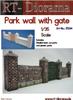 RT Диорама Парк Стена Диорама Сцена Модель Набор RTD35244 1/35 с Воротами