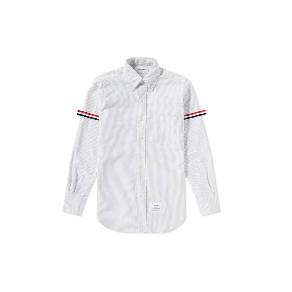 THOM BROWNE Vertical stripe RWB detail Shirt MWL150E-02582-035
