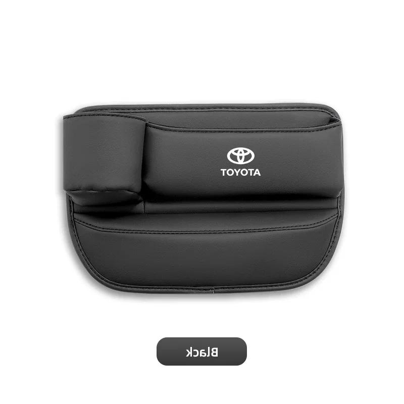 For Toyota NEW PU Leather Car Seat Storage Bag Multifunctional Gap Organizer Box Gazoo Racing Corolla Crown Yaris Chr Auris Rav4