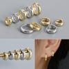 (Pair)P1328W Silver 925 Silver Ring Piercing One-Touch Earrings