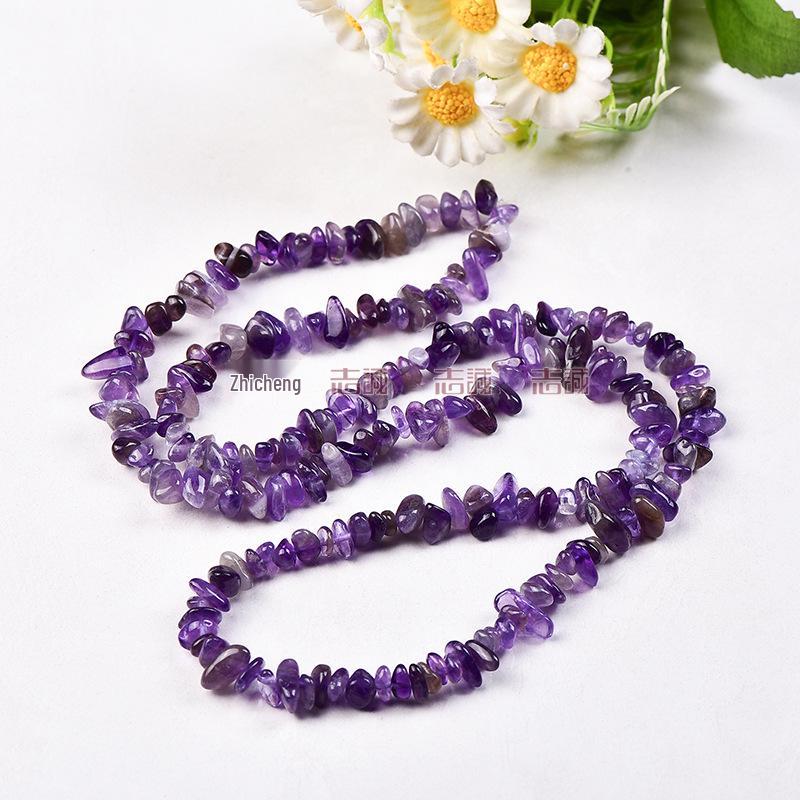 Натуральные разноцветные хрустальные бусины из крошки - Агат, Халцедон, Флюорит, Гранат