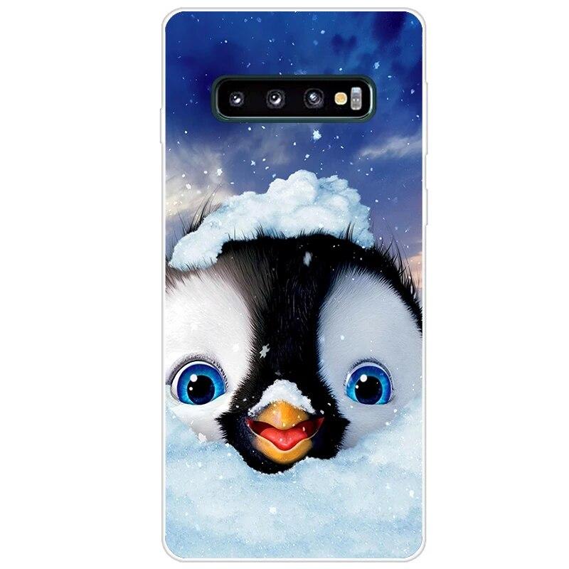 Новейший чехол из ТПУ с принтом для Samsung Galaxy S10 S10 + чехол для телефона Samsung S10 Plus S10e, задняя крышка, бампер Fundas Coque