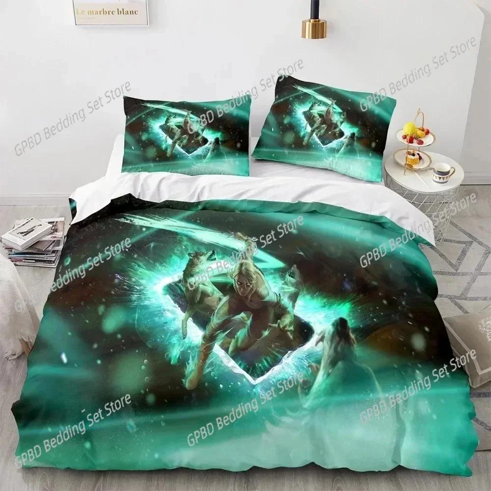 Luxury  New 3D Printed W-Witchers 3D Duvet Cover Bedding Set Comforter Linen Pillowcases Home Decor Single Double Twin King Quee