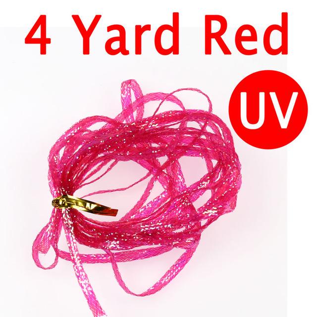 4 ярда, завязывающее жемчуг, плетеное кружево для наживки, рыбьего тела, креветок, подложка, задняя часть, стример, повязка, синельная вспышка, ширина 2,8 мм