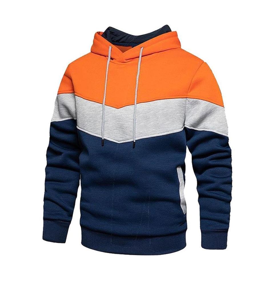 Men's Long-Sleeve Hooded Sweatshirt - Warm, Loose Casual Jacket for Autumn/Winter