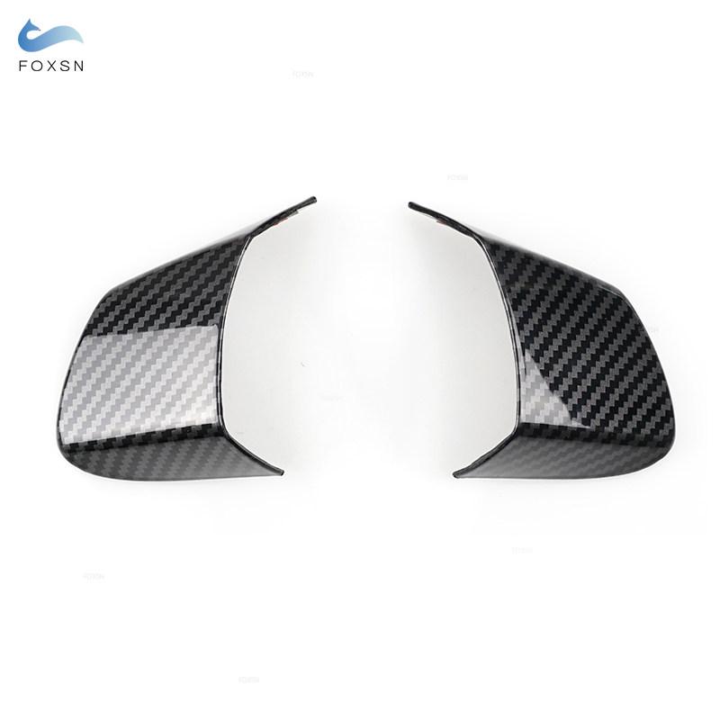 Стайлинг автомобиля ABS текстура из углеродного волокна, крышка панели рулевого колеса, накладка для VW Golf 6 MK6 Bora Eos Polo Jetta Caddy