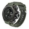 Findtime Цифровые мужские цифровые часы Ana Arm Clock Водонепроницаемые военные часы Секундомер Спортивные часы с двумя часовыми поясами Стильный светодиодный будильник с японской инструкцией