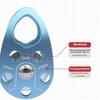 Climbing Fixed Plate Micro Pulley 28KN General Purpose Small Metal Single Sheave Hauling Pulley for Rock Climbing Aloft Work Rappelling Rescue