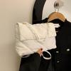 Large Capacity Crossbody Square Bags Casual Chain Women Underarm Bags Fashion Quilted All-match Winter Simple for Girls Shopping CLE
