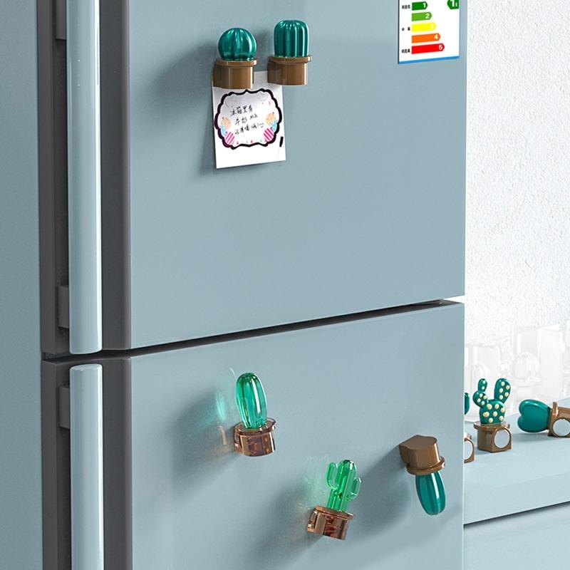 Кактус наклейка на холодильник силиконовая форма милые магниты декоративные магниты на холодильник для белой доски и холодильника