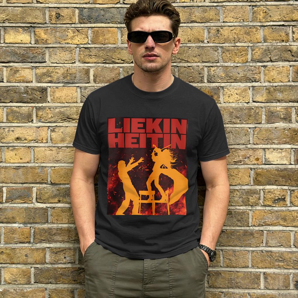 Liekinheitin Unisex T Shirts Eurovisions 2026 Vintage Tees Short Sleeve Crew Neck TShirt Pure Cotton Summer Clothing