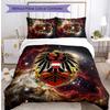 Austria Football Printed Bedding 3 Piece Set Cozy Breathable Bed Cover Set as Housewarming Holiday Gift