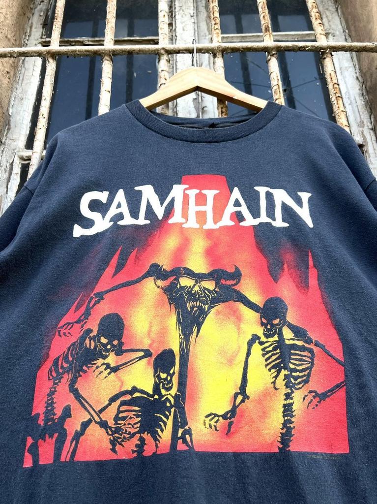 Samhain 90s November Coming Fire Band T Shirt Reprint digital