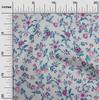 oneOone Ткань Cotton Flex Light Grey, якобинский цветочный швейный материал, принт, ткань, по ярдам, 40 дюймов