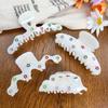 Hair Clip Mermaid Color Hair Claw Korean Style Acetic Acid Shark Clip Rhinestone Hair Claw  Travel