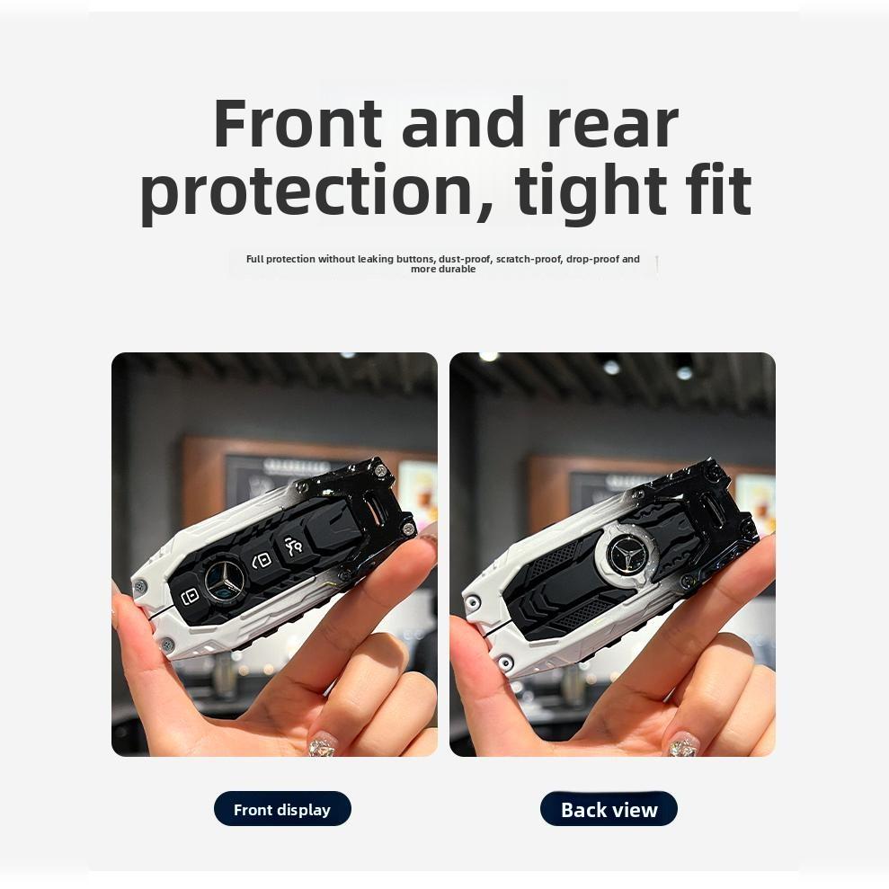 RPO5   Carbon Fiber Key Fob Cover for Benz Key Case Protector Shell for Benz A-B-C Class S-Class G-Class E-Class CLA GLB CLS GLE GLC