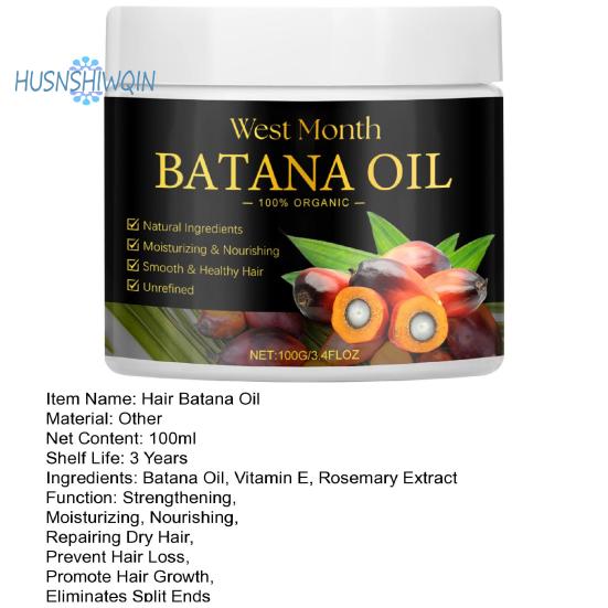 Natural Batana Oil for Hair Growth: Strengthening, Moisturizing, Nourishing, Repairing Dry Hair - Prevent Hair Loss, Eliminates Split Ends
