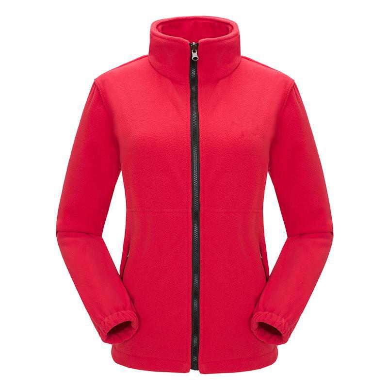 Unisex Sports Outdoor Polar Fleece Jacket - Thick, Warm, Plus Velvet for Autumn and Winter